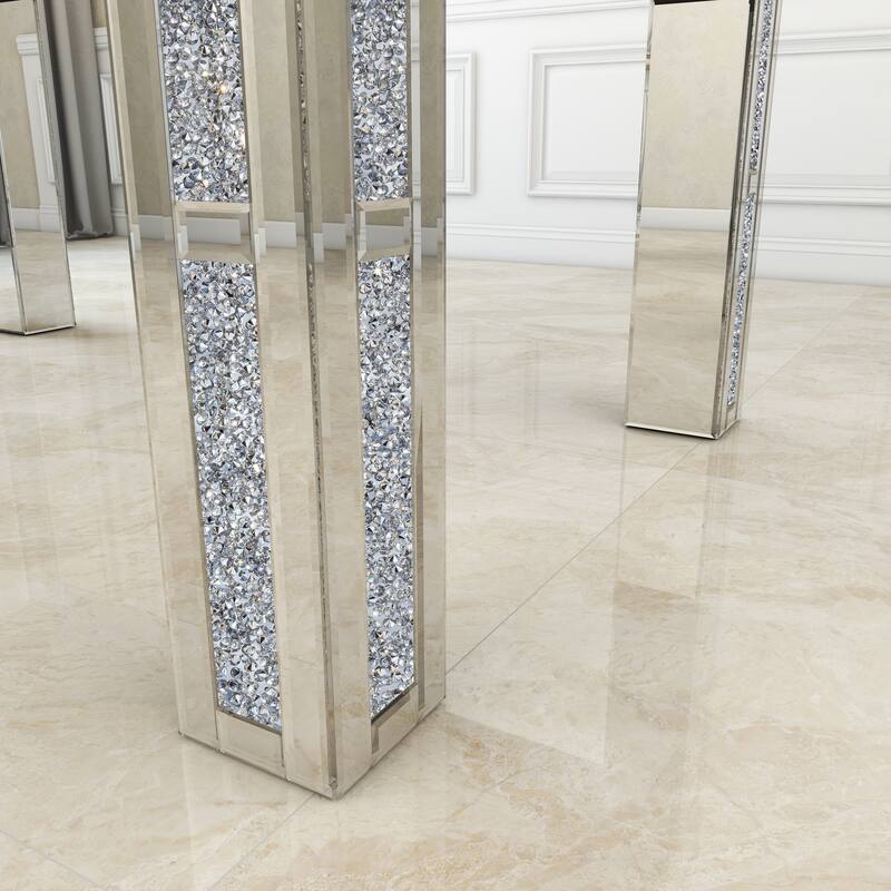 Rectangular Dining Table with Crushed Diamond