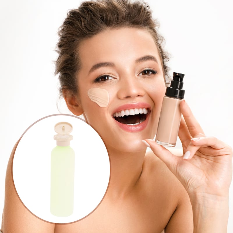 Flip Cap Soap Dispenser for Bathroom 1 Pc - Green