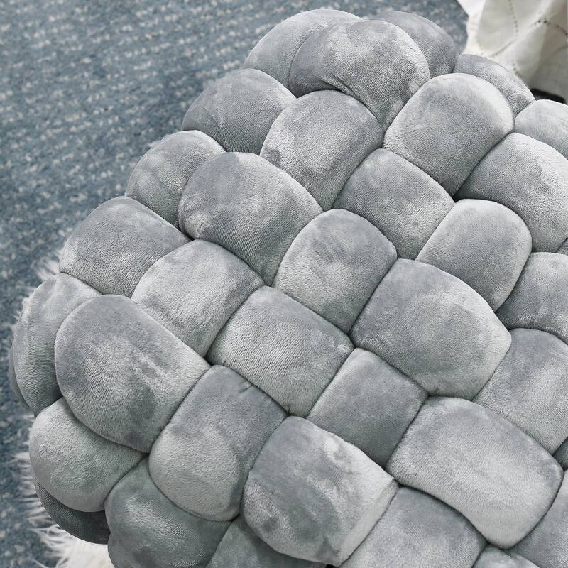 Velvet Pouf Stool 27"x20"x20"