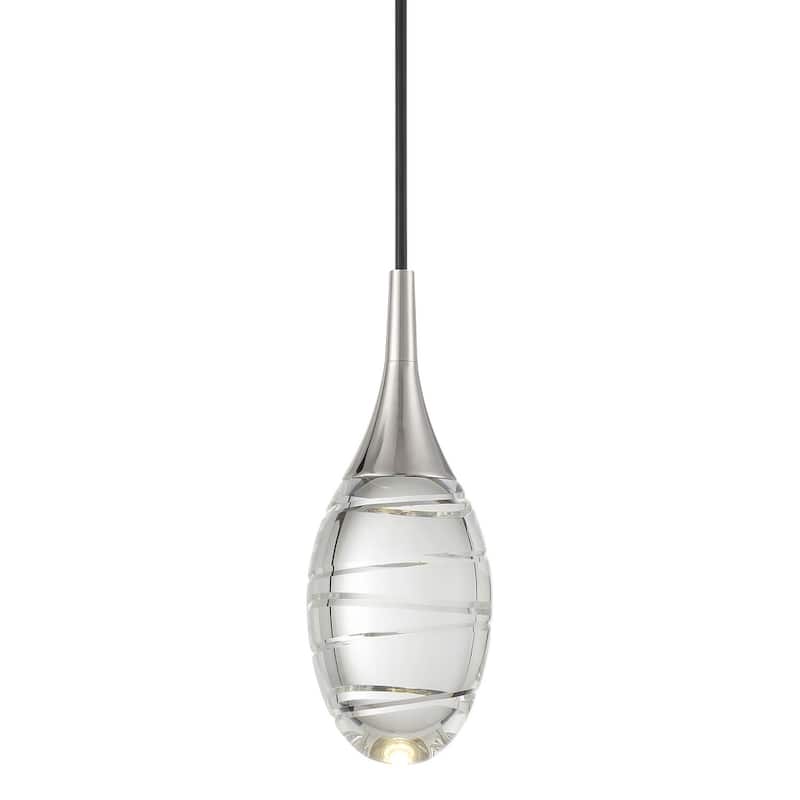Kovacs P5592-L Hail 4" Wide LED Mini Pendant - Polished Nickel