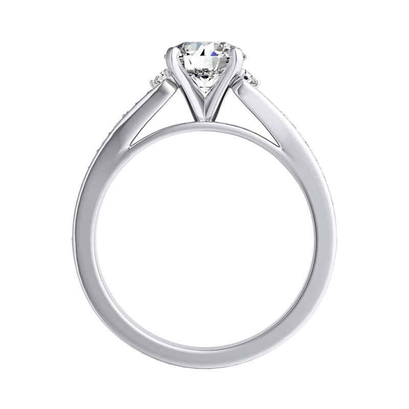 Auriya 14k Gold 1 1/4ctw Moissanite Engagement Ring