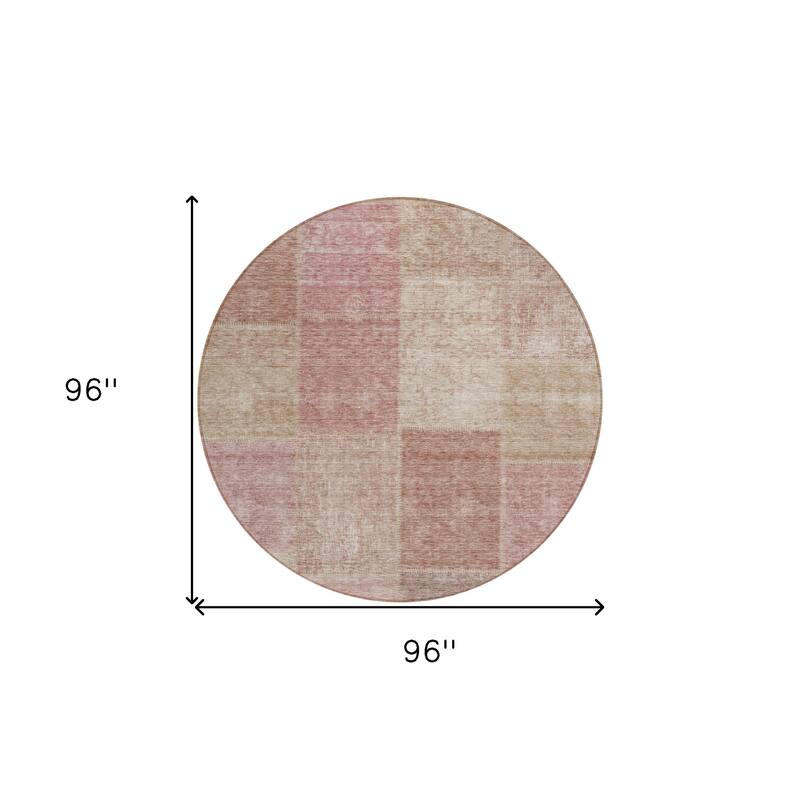 HomeRoots Patchwork Transitional Rectangle Outdoor Rug