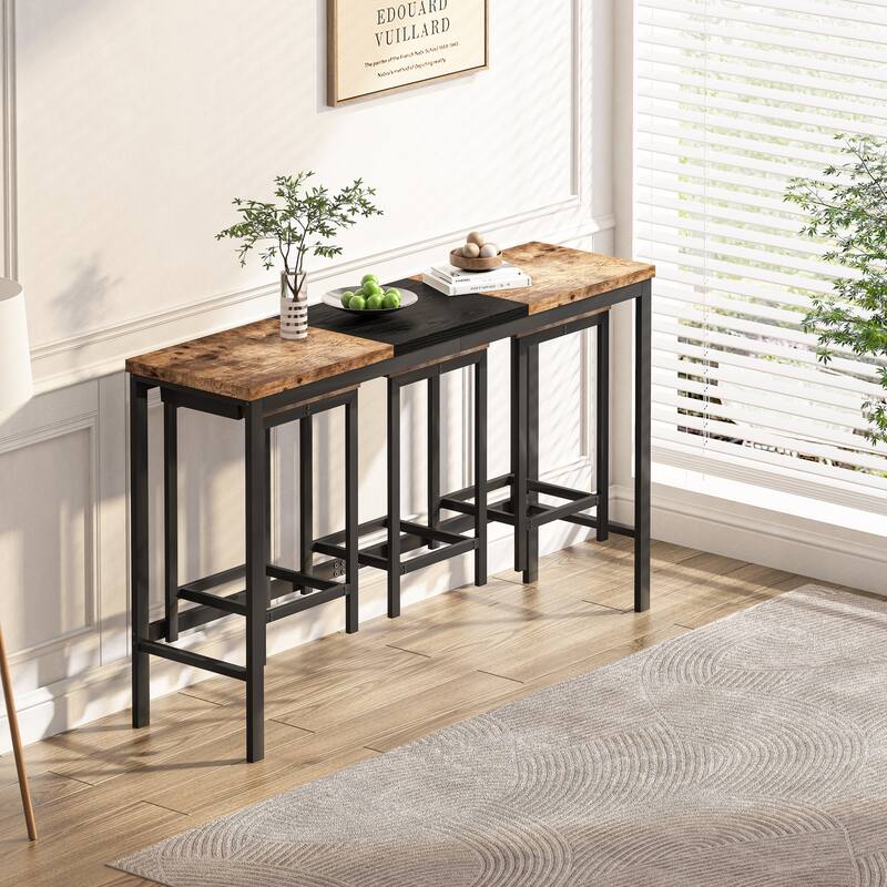 Convenient Hanging Stool Design Pub Table Set