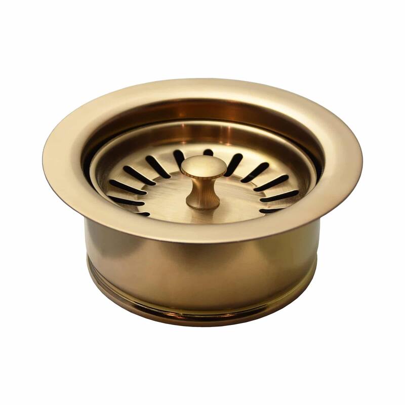 Native Trails 3-1/2" Basket Strainer with Disposal Trim - Champagne Bronze PVD
