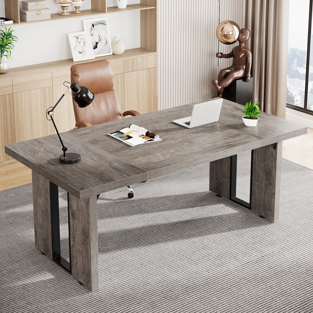 70.9 Inches Large Executive Desk for Home Office