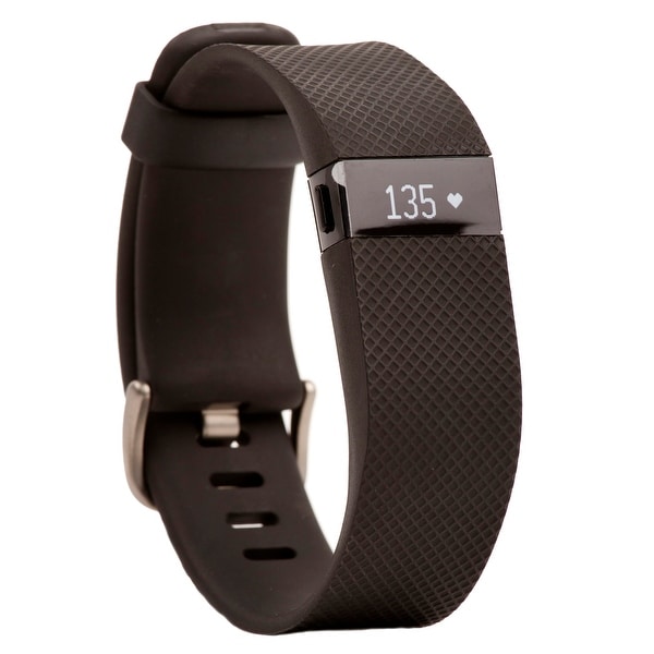 Fitbit Charge HR Wireless Activity Wristband (Black / Large)