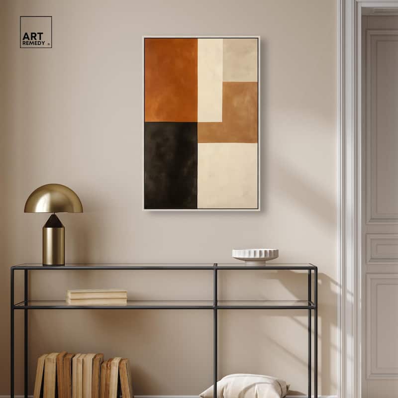 Tonal Grid II Canvas by Art Remedy