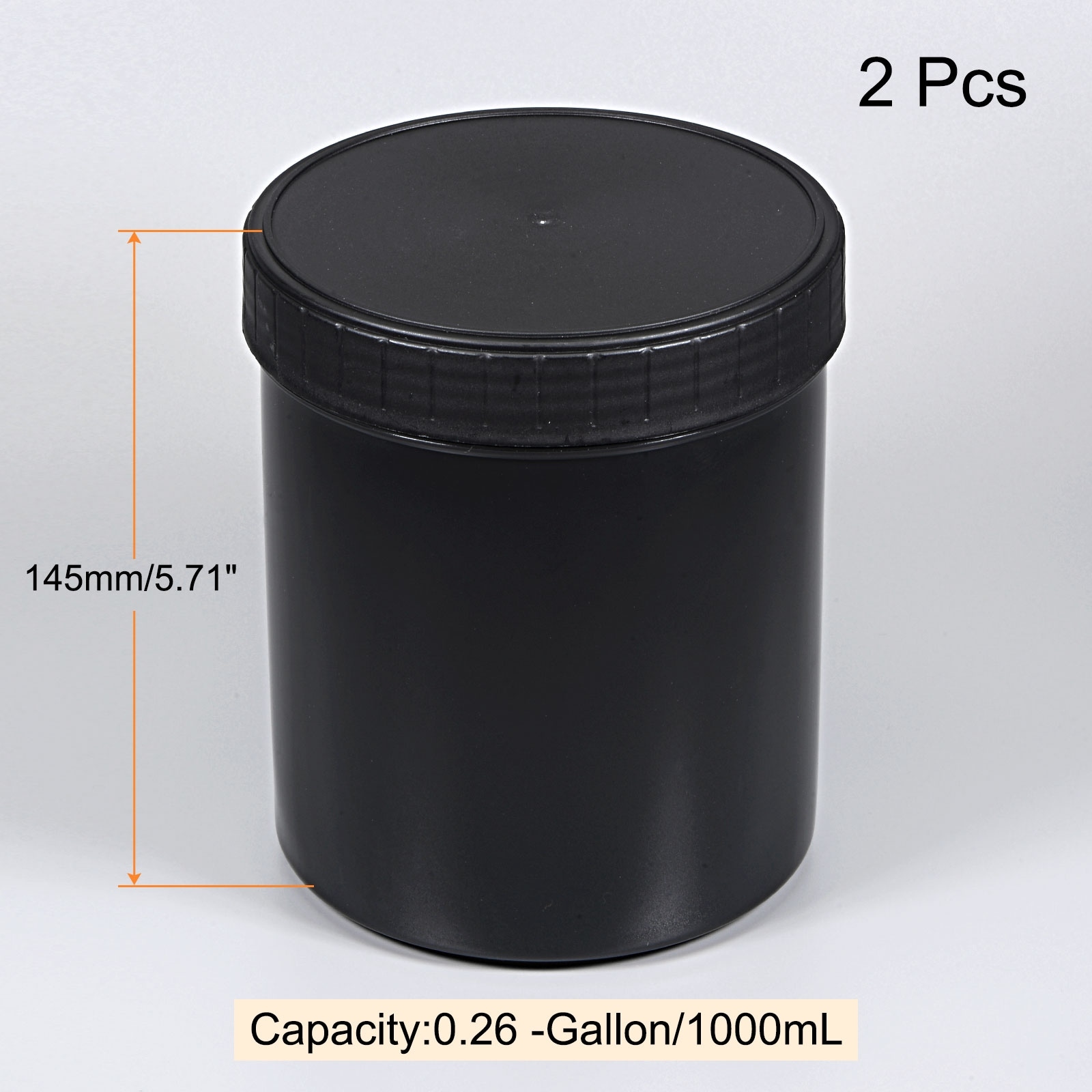 Empty Plastic Paint Pail Seal Storage Container with Sealing Lid 2Pcs