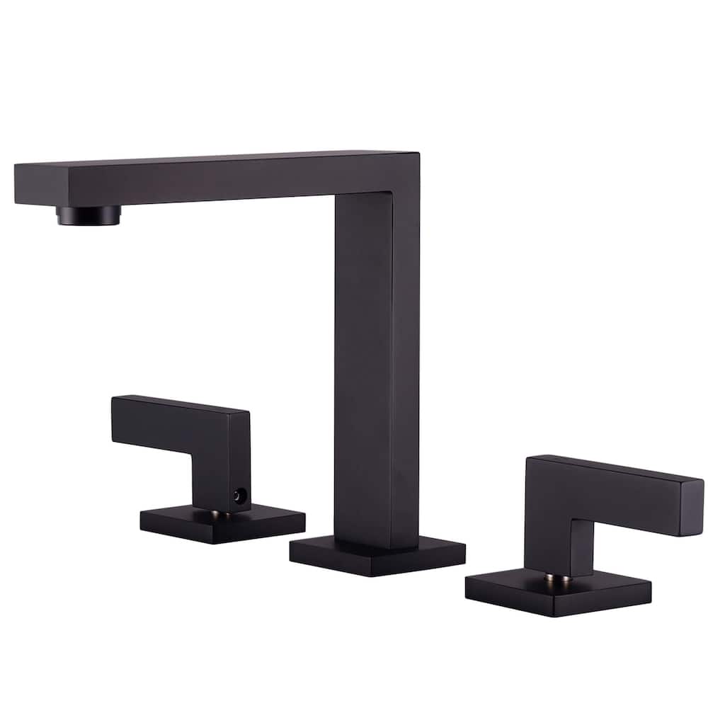Fine Fixtures Square Bathroom Faucet, 8" Spread