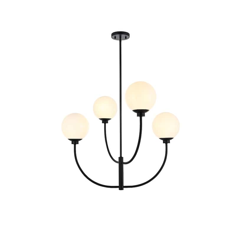 Indigo Home 30 inch chandelier - Black