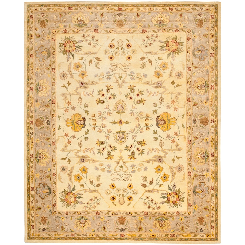 SAFAVIEH Handmade Bergama Petkana Oriental Hand-spun Wool Rug