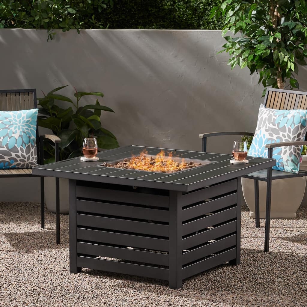 Rene Black Iron Fire Pit by Christopher Knight Home