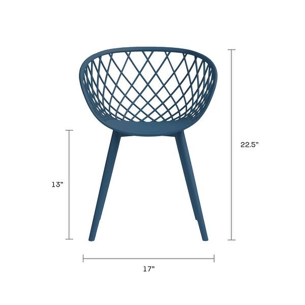 dimension image slide 4 of 8, Jamesdar Kurv Mid-Century Modern Lightweight Mini Chair (Set of 2)
