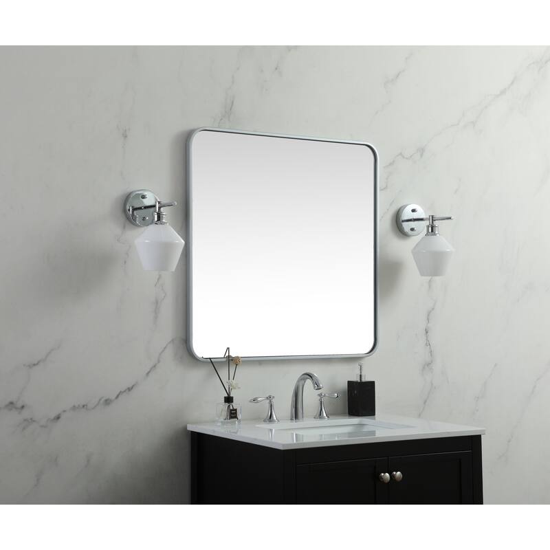 Elegant Lighting MR803030 Evermore 30" W x 30" H Transitional Square