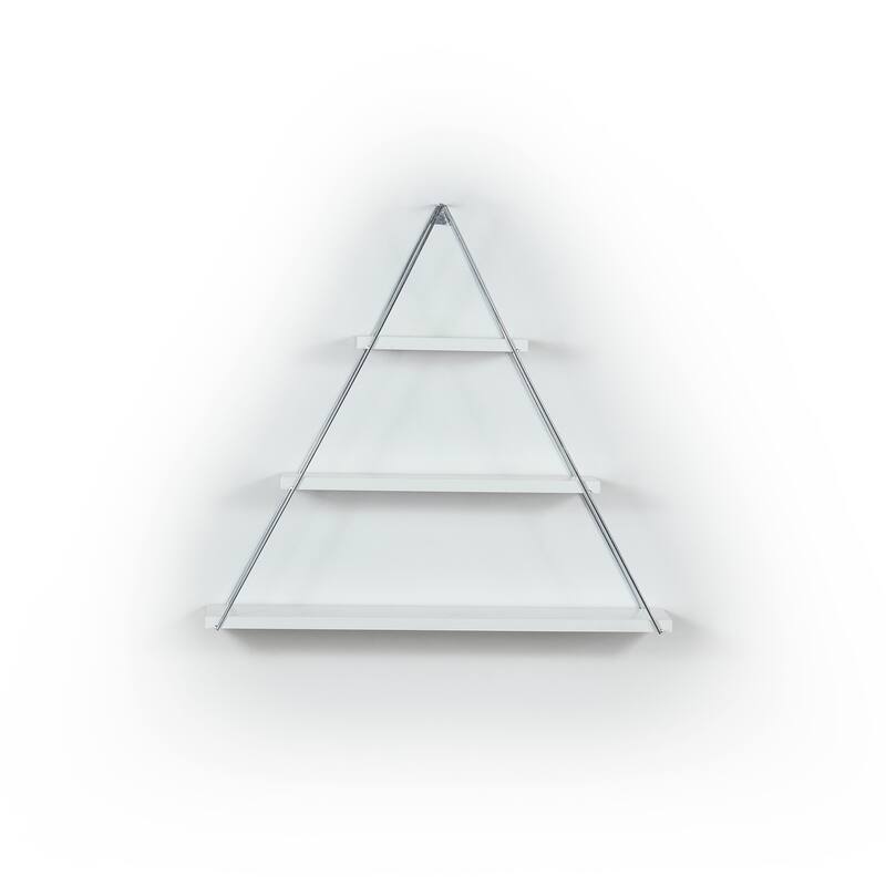 Floating Wall Decor Decorative Hanging Metal Bracket Triangle Shelf