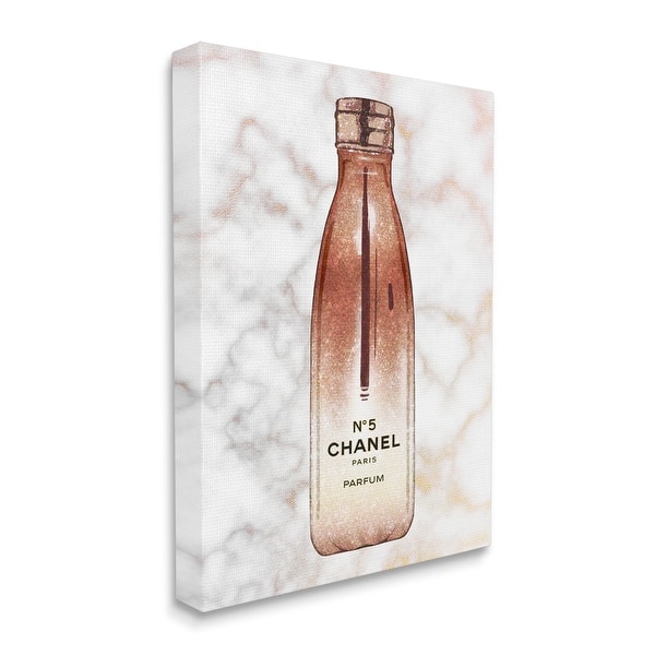 glass chanel water bottle