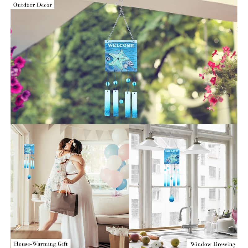 CoTa Global "Seashells are Love Letters in The Sand" Sea Glass Chime