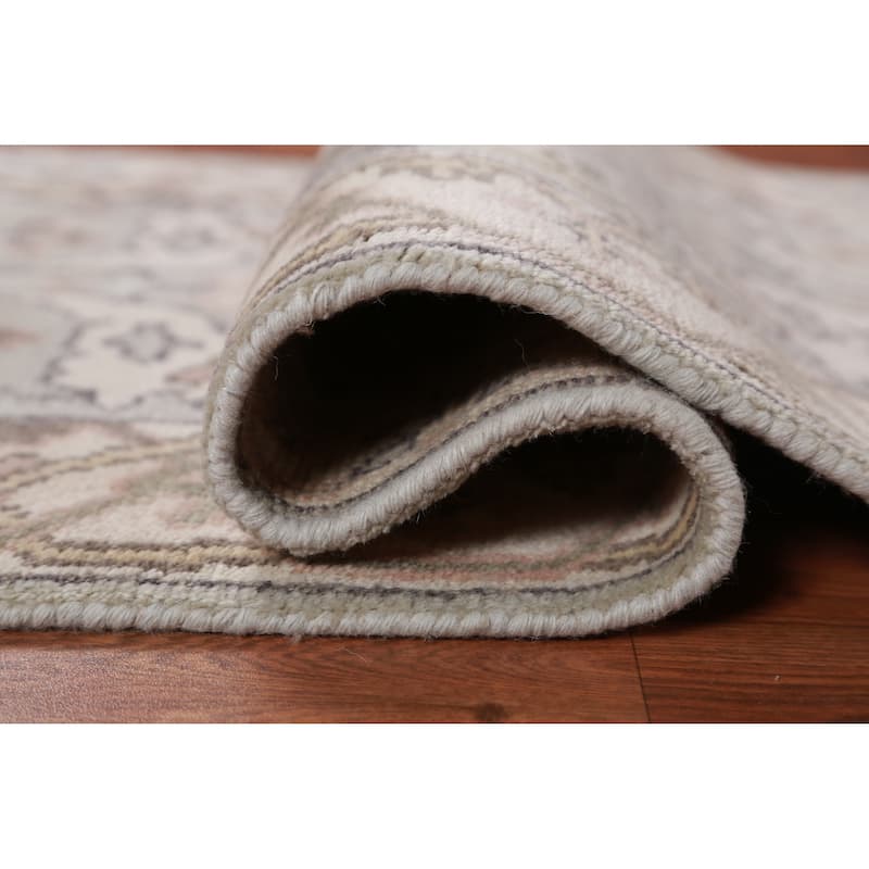 Transitional Oushak Runner Rug Hand-Knotted Wool Carpet - 2'5" x 8'1"