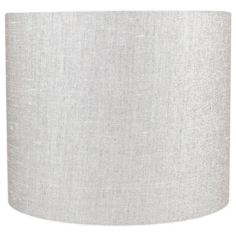 Classic Drum Metallic Fabric Lamp Shade, 8" to 16" Bottom Size