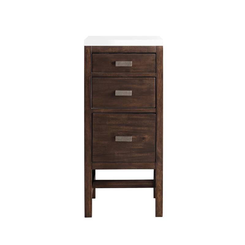 James Martin Vanities E444-BC15-3WZ Addison 15" Wood Cabinet with 3cm - Mid Century Acacia - Wood Finish