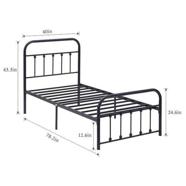 Javlergo Modern Platform Bed Frame Twin/Full/Queen/King Size Bed Bed Bath & Beyond 36050448