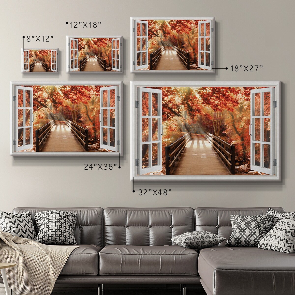 Autumn Bridge Premium Gallery Wrapped Canvas Ready to Hang On Sale  Bed Bath  Beyond 36138160