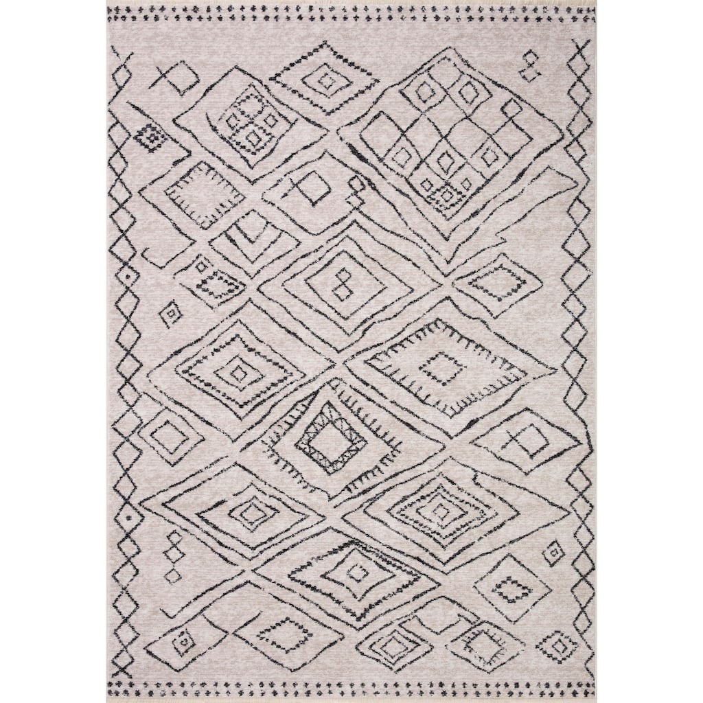 Alexander Home Rain Tribal Diamond Area Rug