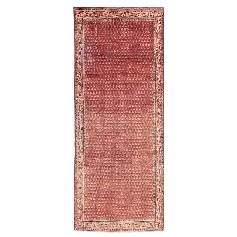 ECARPETGALLERY Hand-knotted Andelz Red Wool Rug - 4'4 x 10'8