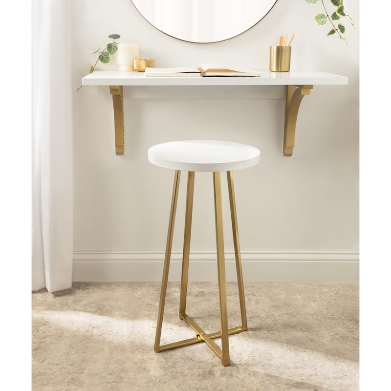 Kate and Laurel Zia Round Bar Stool - 13x13x25