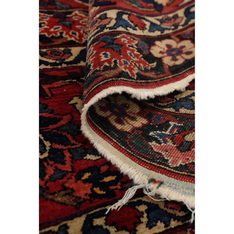 Hand Knotted Oriental 100% Wool Carpet Traditional Floral Beige & Ivories Bakhtiari Area Rug - 14' 7'' X 10' 5''