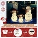 preview thumbnail 10 of 10, VEIKOUS 4 ft. Warm White LED Snowman Family Christmas Holiday Yard Decoration (3-Piece)
