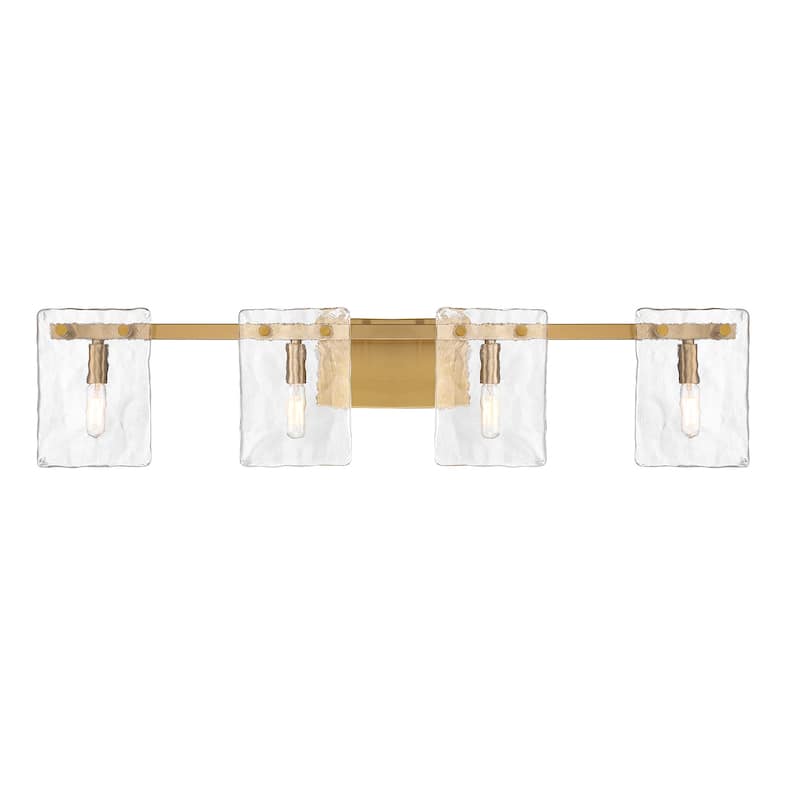 Savoy House 8-8204-4 Genry 4 Light 35" Wide Vanity Light - Warm Brass
