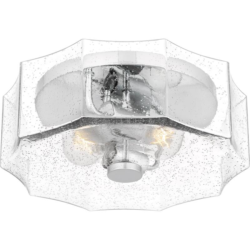 Kaplan 2-Light Polished Chrome Flush Mount Light
