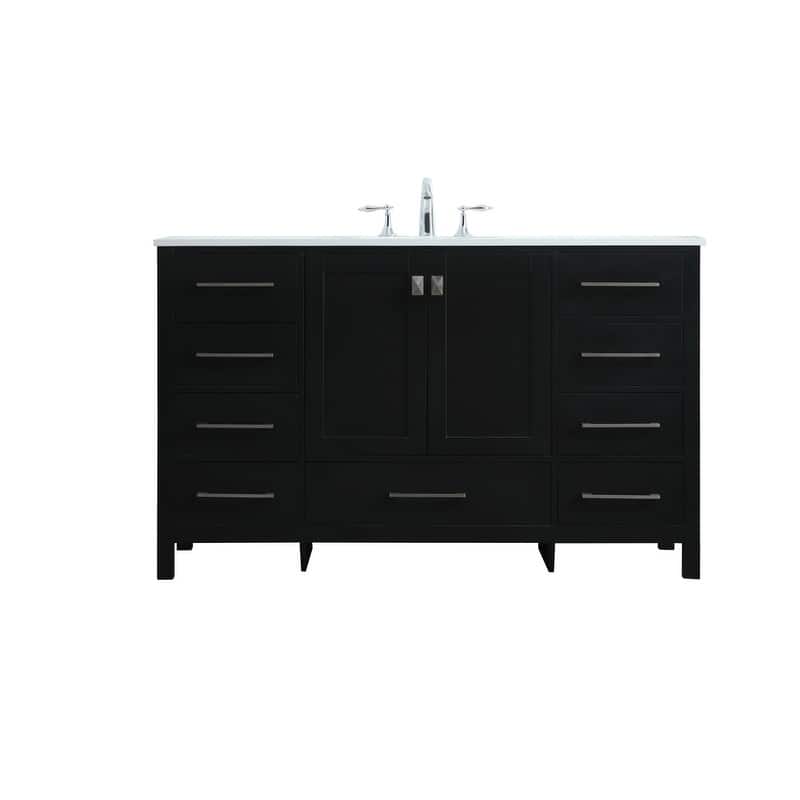 Elegant Lighting VF18854 Irene 54" Free Standing Single Basin Vanity