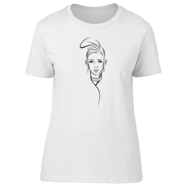 Shop Retro Abstract Fashion Lady Tee Women S Image By