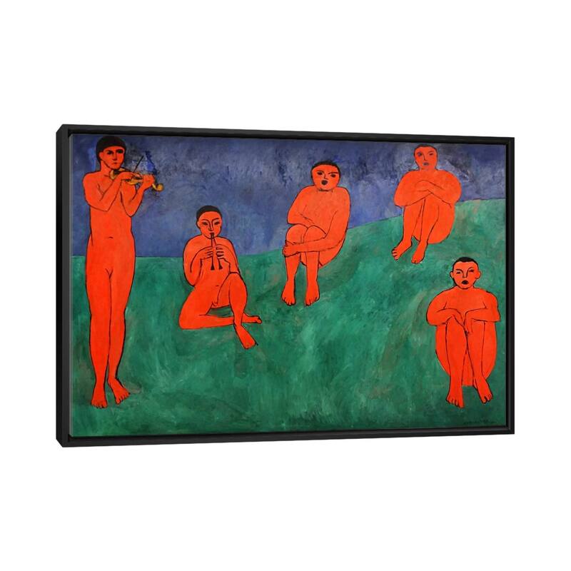 iCanvas "Music" by Henri Matisse Framed Canvas Print - Black - 26x40