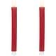 preview thumbnail 14 of 16, LED Flickering Flameless Taper Honeycomb Christmas Candles - 9.5" - Set of 2
