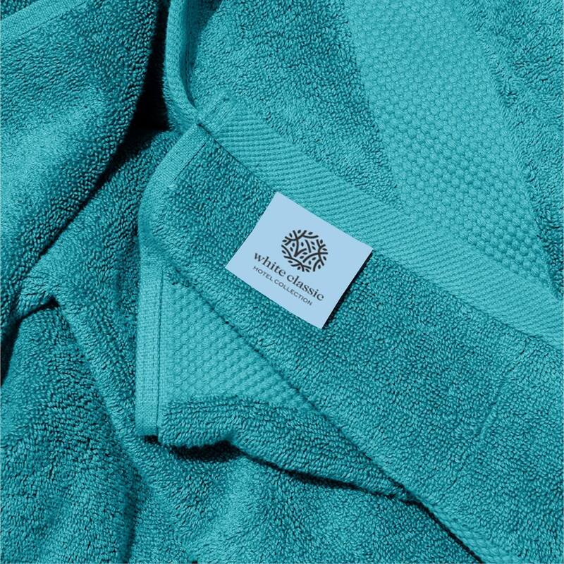 White Classic Luxury Cotton Bath Towel 27x54 - Set of 4