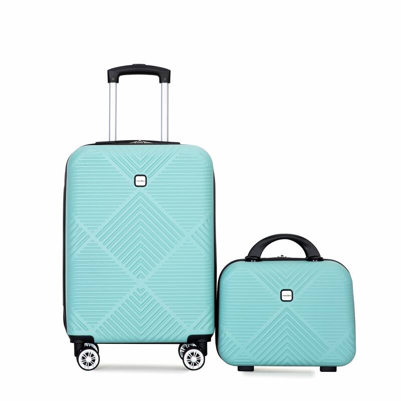 20/14" Spinner Wheels Luggage Sets 2 Piece Lightweight Suitcase Sets, Carry On Trunks Sets