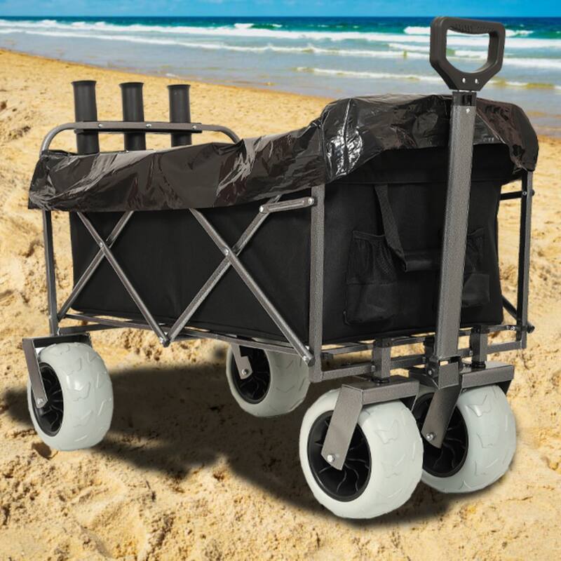 Fishing Cart with Rod Holder with Pneumatic Tires