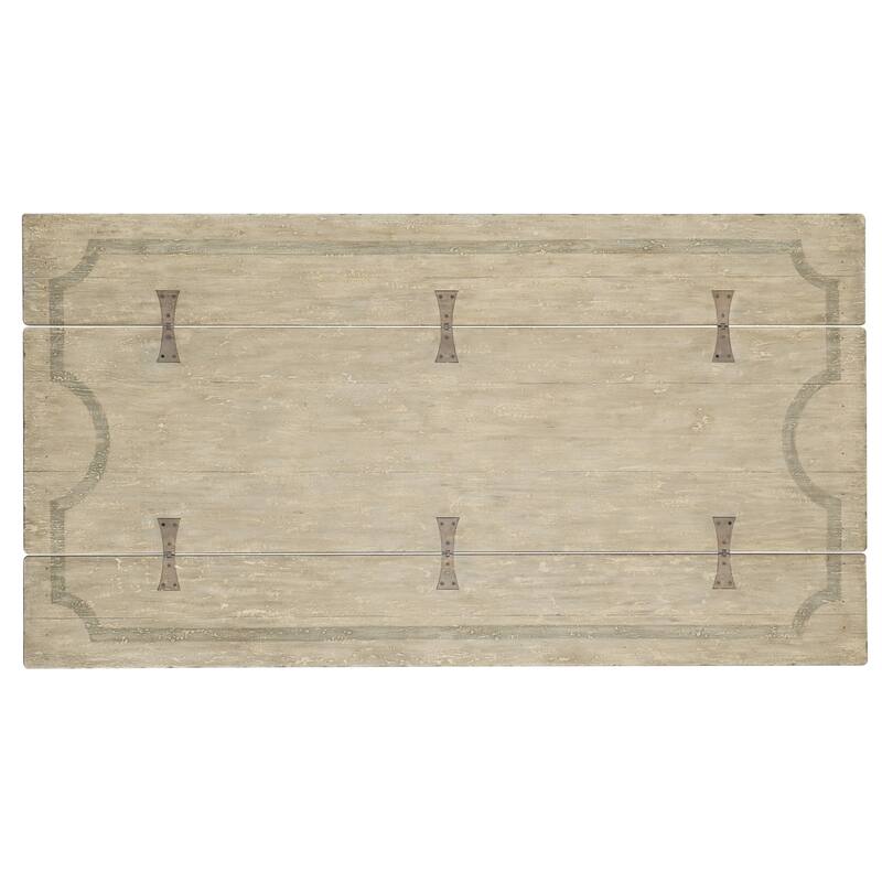 Hooker Furniture Ciao 72" Wide Poplar Top Metal Console Table