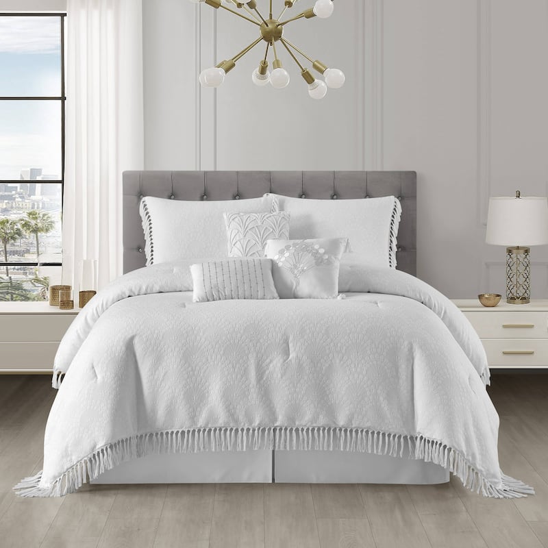 Nanshing Keegan 7 Piece Bohemian Tassel Comforter Set - Queen