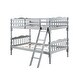 preview thumbnail 16 of 14, Twin/Twin Bunk Bed, Convertible Design with RF Front Ladders