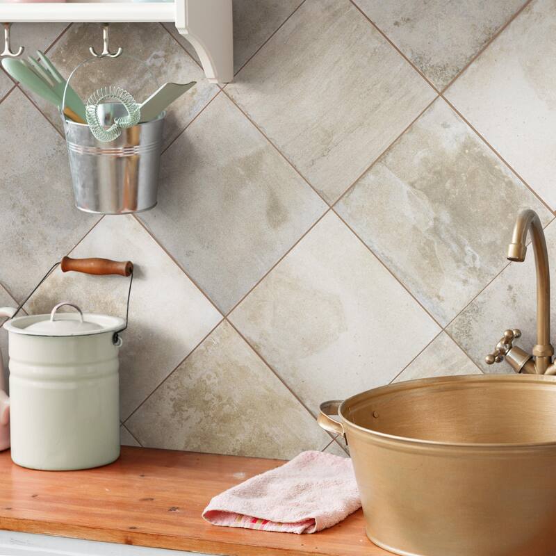 Merola Tile Americana Boston Downtown 8-3/4" x 8-3/4" Porcelain Floor and Wall Tile - Case (20 Tiles)