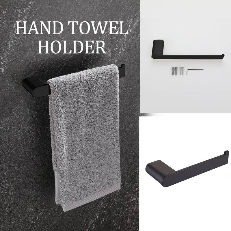 5 Piece Stainless Steel Bathroom Towel Rack Set Wall Mount