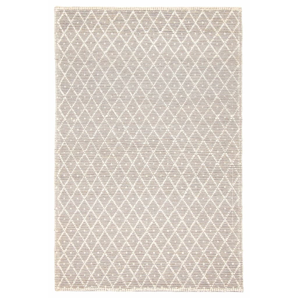 ECARPETGALLERY Braid weave Sienna Grey Wool Rug - 5'1 x 8'1