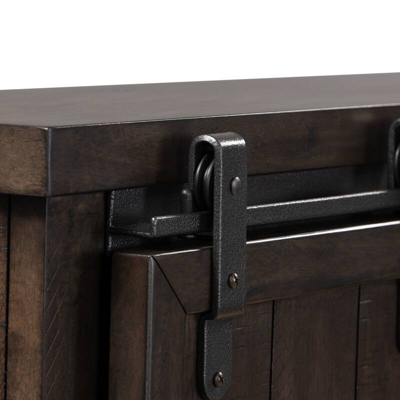 Thornwood Hills Rock Beaten Gray with Saw Cuts King Bookcase Bed