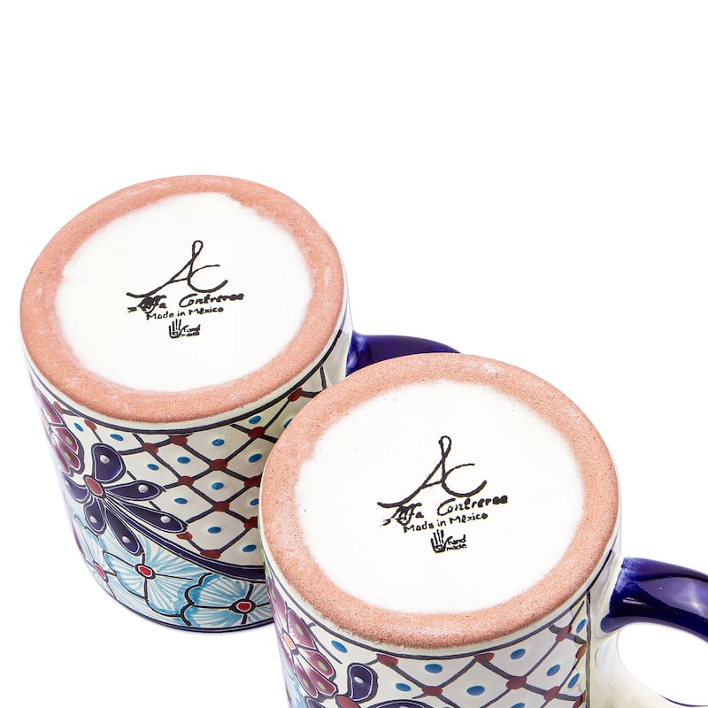Novica Handmade Colors Of Mexico Ceramic Mugs (Set Of 4)
