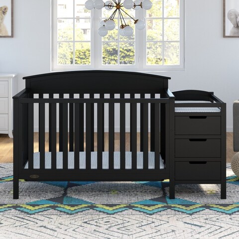Benton Wood Multi-function 4-in-1 Convertible Crib with Drawers