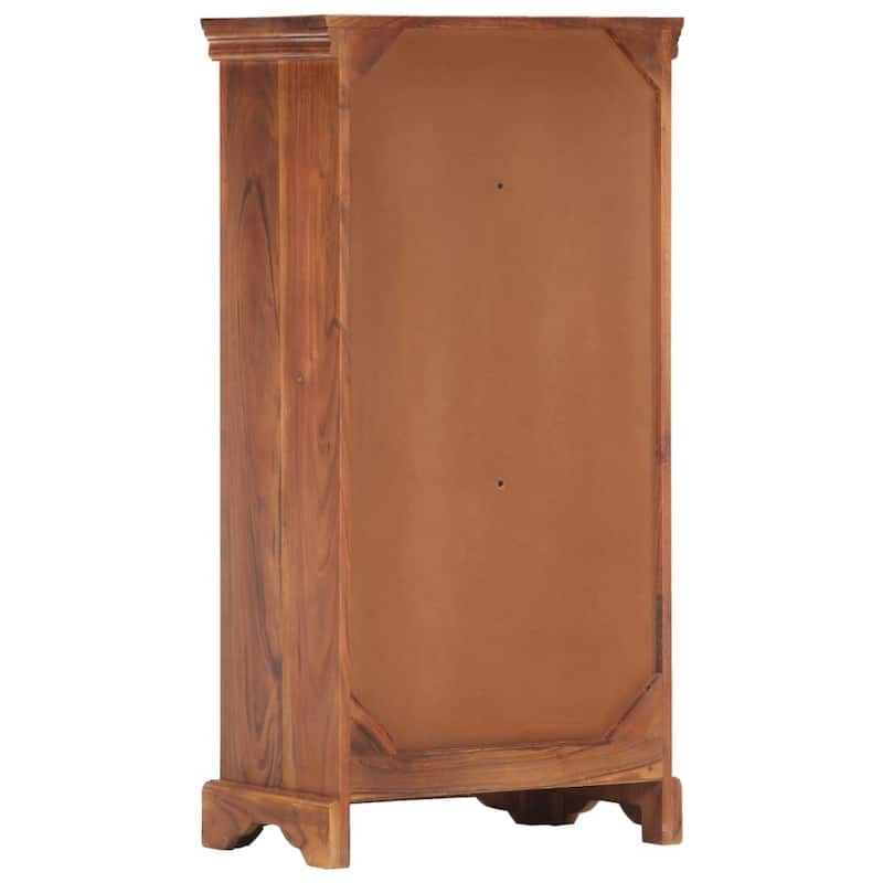 vidaXL Sideboard 19.7"x11.8"x29.4" Solid Acacia Wood - 19.7"x11.8"x39.4"